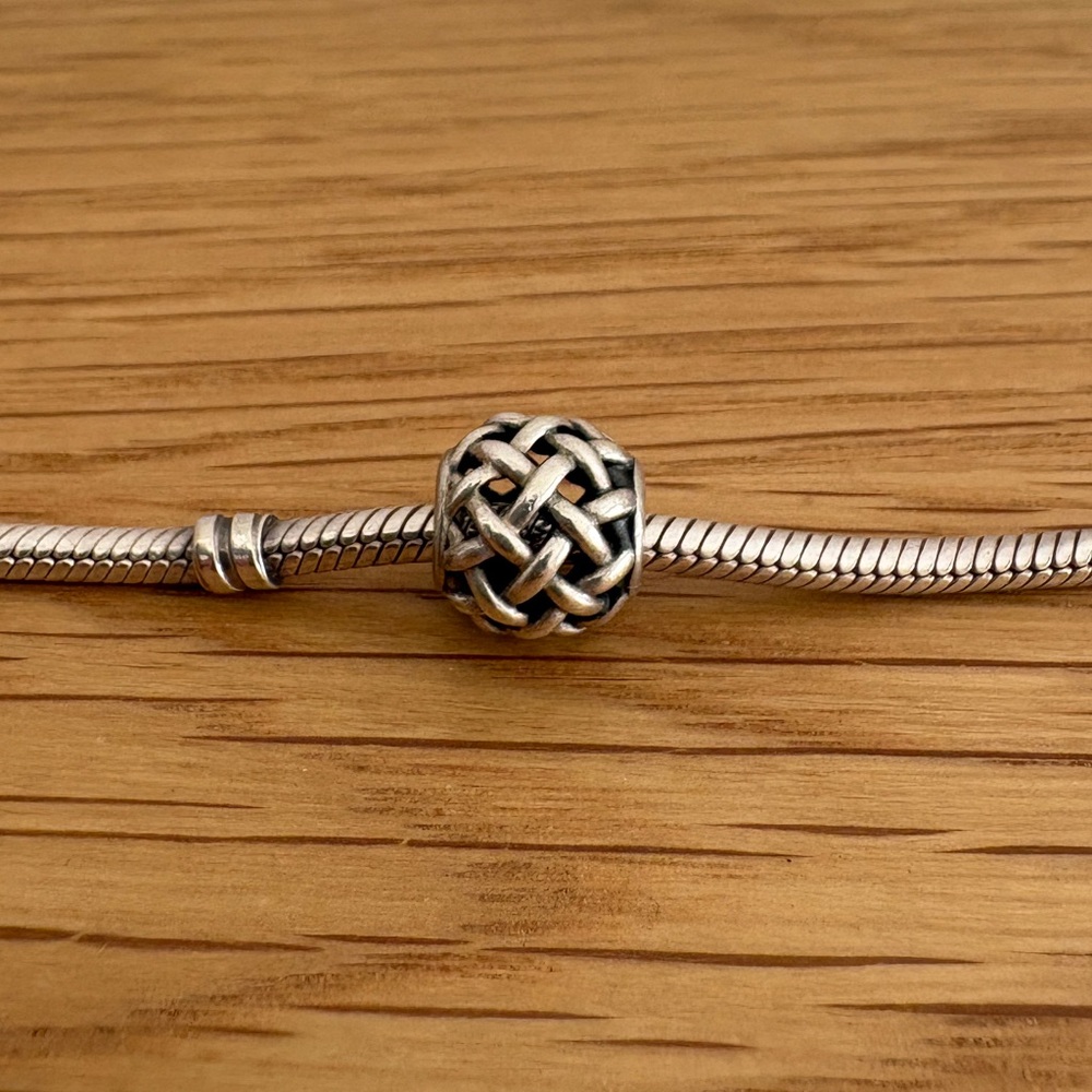 Authentic Pandora Woven Knit Charm